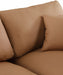 Meridian Furniture - Comfy 157" Vegan Leather Upholstered 6 Piece Modular Sectional - 188Cognac-Sec6E - GreatFurnitureDeal