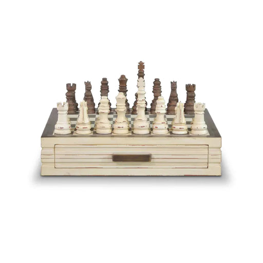 Bramble - Anna Chess Set Finished In Fortofino & Brown Suede - BR-26916FORBRS---LDT - GreatFurnitureDeal