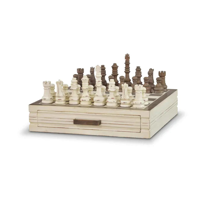 Bramble - Anna Chess Set Finished In Fortofino & Brown Suede - BR-26916FORBRS---LDT - GreatFurnitureDeal
