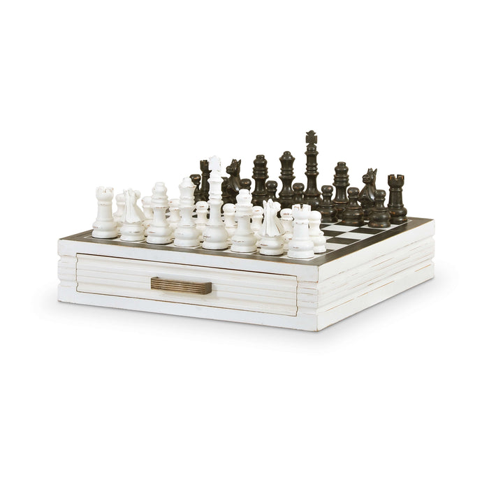 Bramble - Anna Chess Set in White Harvest & Black Harvest - 26916WHDBHD---- - GreatFurnitureDeal