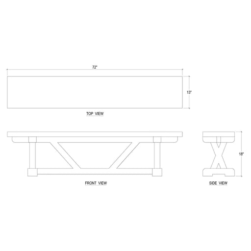 Bramble - Riverwalk Dining Bench - BR-26948 - GreatFurnitureDeal