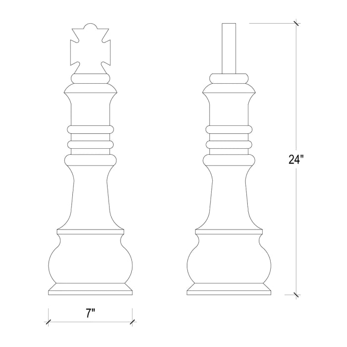 Bramble - King Chess Piece - BR-26971 - GreatFurnitureDeal