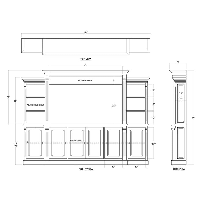 Bramble - French Hens Media Cabinet - BR-27016 - GreatFurnitureDeal