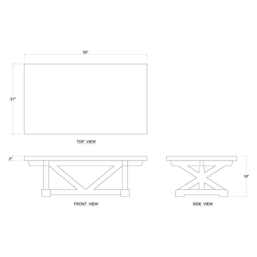 Bramble - Riverwalk Coffee Table - BR-27021 - GreatFurnitureDeal