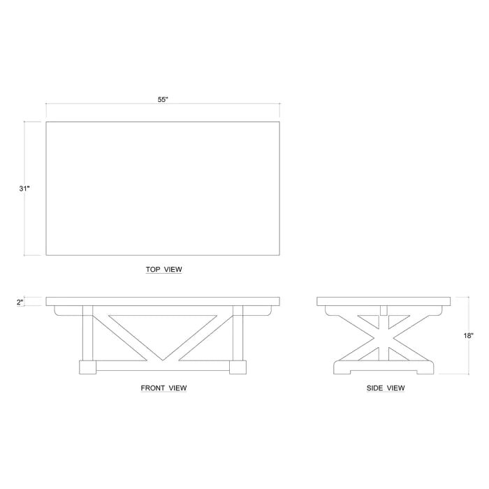 Bramble - Riverwalk Coffee Table - BR-27021 - GreatFurnitureDeal