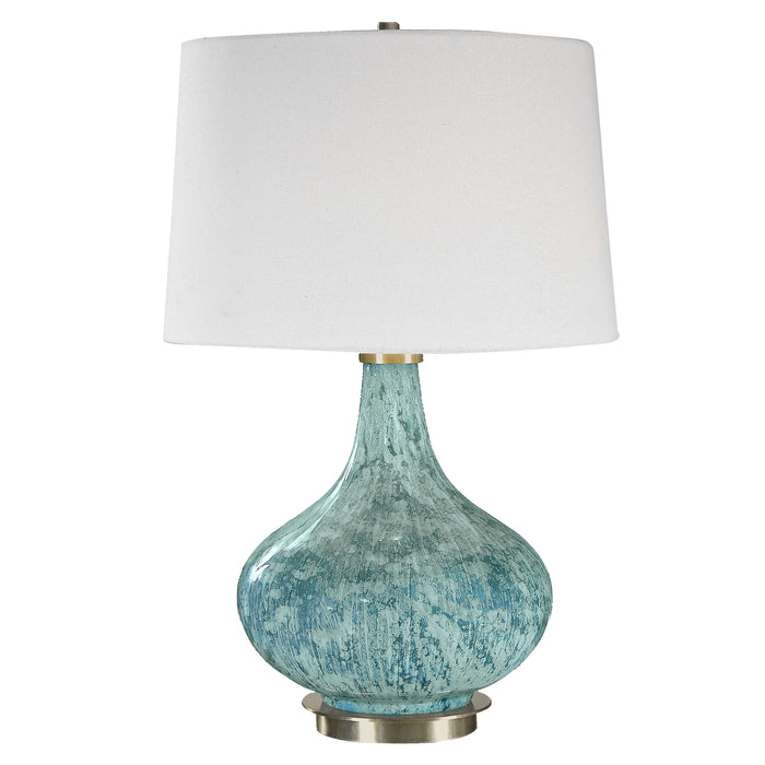 Uttermost - Celinda Blue Gray Glass Lamp - 27076