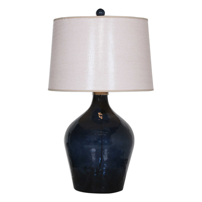 Uttermost - Lamone Blue Glass Lamp - 27104 - GreatFurnitureDeal