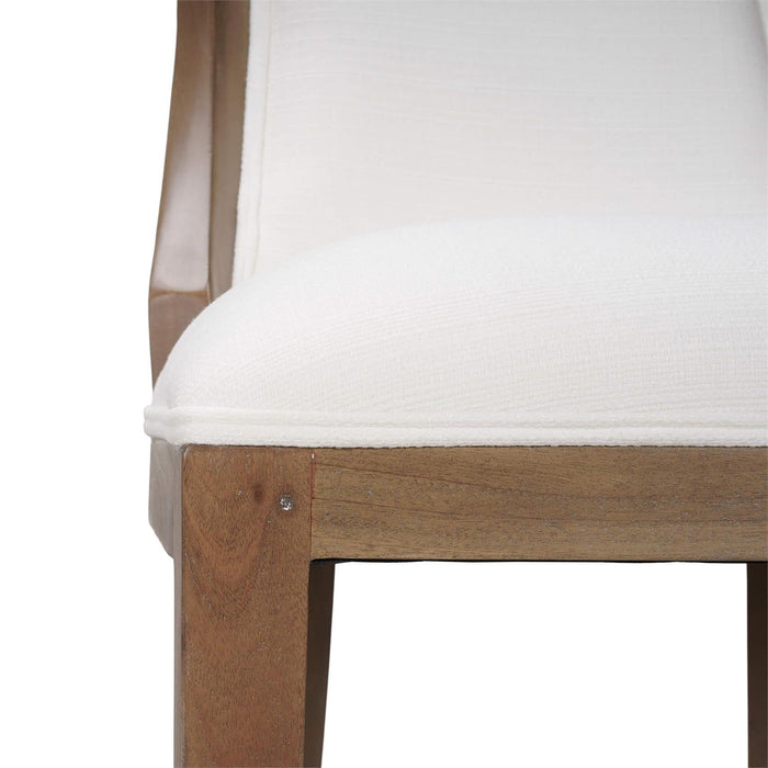 Bramble - Monarch Counter Stool in Straw Wash w/ Arctic White Performance Fabric (Set of 2) - 27180STWSF204----