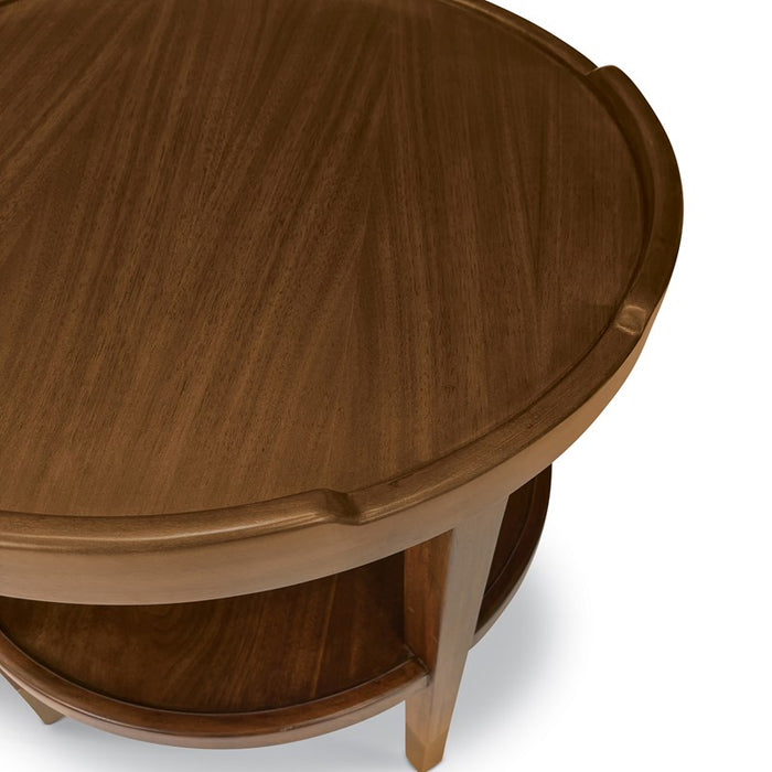 Ambella Home Collection - Crenellated Round End Table - 27192-900-001 - GreatFurnitureDeal