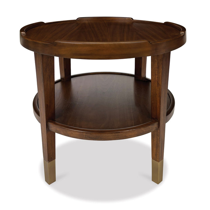 Ambella Home Collection - Crenellated Round End Table - 27192-900-001 - GreatFurnitureDeal