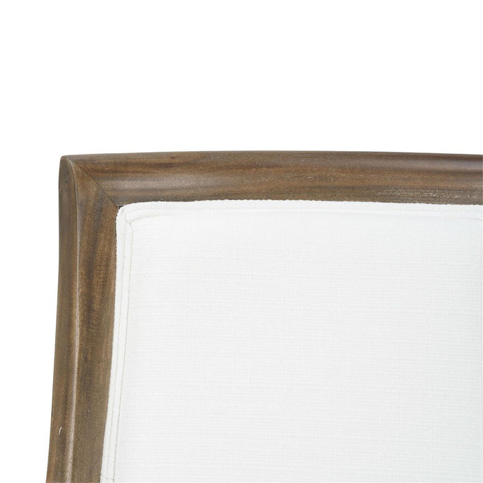 Bramble - Monarch Dining Chair in Straw Wash w/ Arctic White Performance Fabric (Set of 2) - 27201STWSF204----