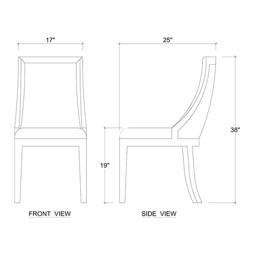 Bramble - Monarch Dining Chair Set of 2 - BR-27201 - GreatFurnitureDeal