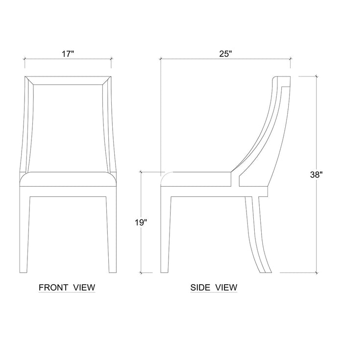 Bramble - Monarch Dining Chair Set of 2 - BR-27201 - GreatFurnitureDeal