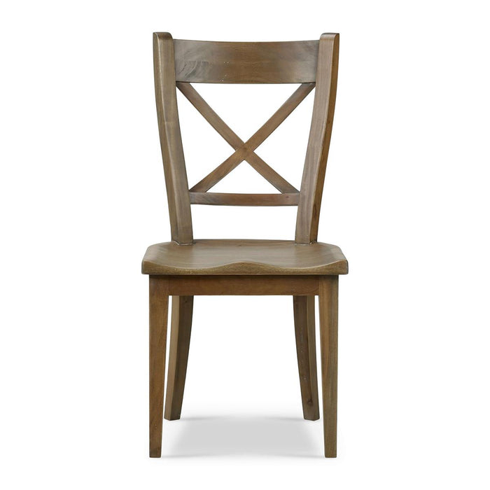 Bramble - Summerset Chair w/ Wood Seat in Straw Wash (Set of 2) - 27206STW-----