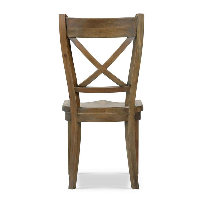 Bramble - Summerset Chair w/ Wood Seat in Straw Wash (Set of 2) - 27206STW-----