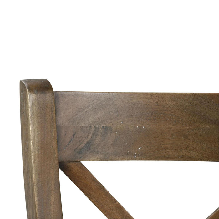 Bramble - Summerset Chair w/ Wood Seat in Straw Wash (Set of 2) - 27206STW-----