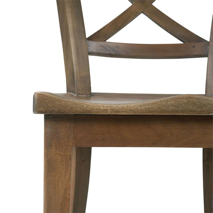 Bramble - Summerset Chair w/ Wood Seat in Straw Wash (Set of 2) - 27206STW-----