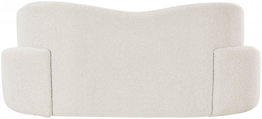 Meridian Furniture - Principessa Boucle Fabric Loveseat in Cream -108Cream-L - GreatFurnitureDeal