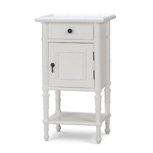 Bramble - Martinique Side Table in Architectural White - BR-27225HRW----LDT - GreatFurnitureDeal