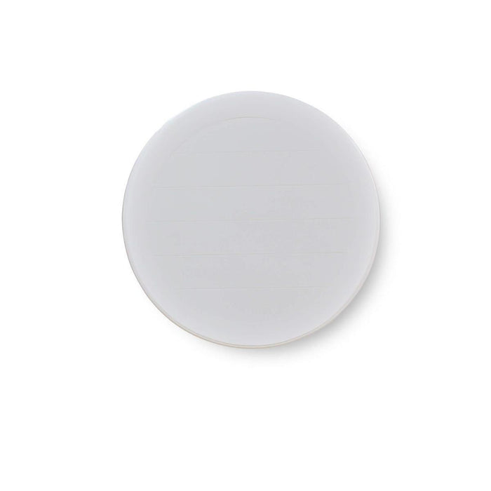 Bramble - Martinique Round Side Table in True White w/ Rattan Natural on Shelves - 27232TRW-RNAT---
