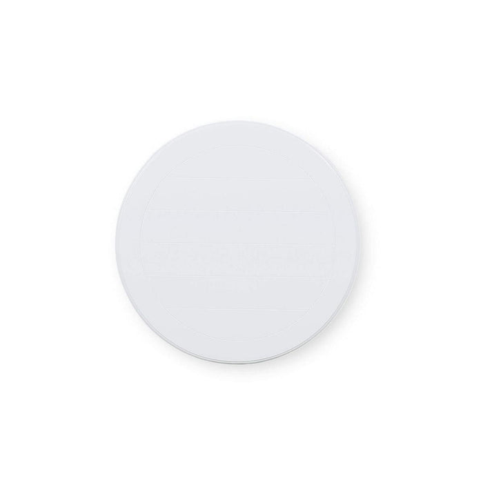 Bramble - Martinique Round Side Table in True White w/ Rattan Natural on Shelves - 27232TRW-RNAT--- - GreatFurnitureDeal