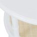 Bramble - Martinique Round Side Table in True White w/ Rattan Natural on Shelves - 27232TRW-RNAT--- - GreatFurnitureDeal