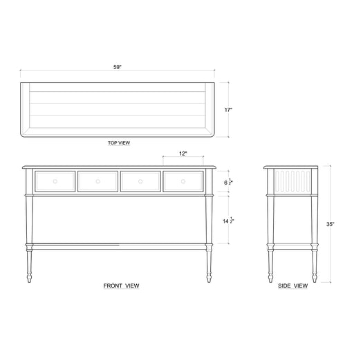 Bramble - Kensington Hall Table Narrow - BR-27241 - GreatFurnitureDeal