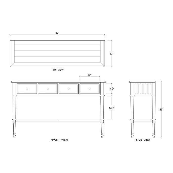Bramble - Kensington Hall Table Narrow - BR-27241 - GreatFurnitureDeal