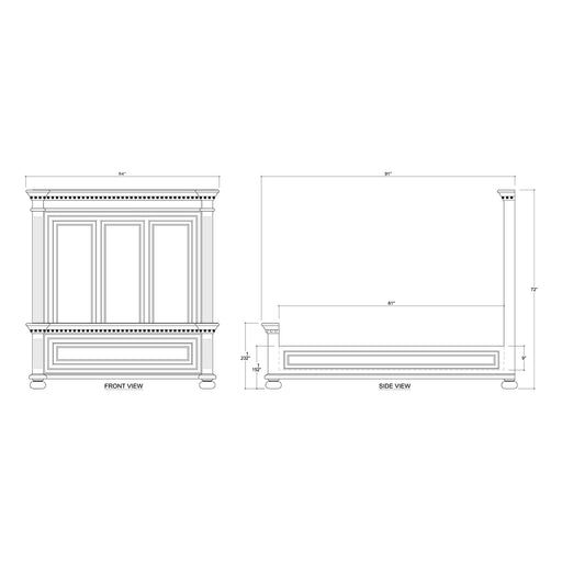 Bramble - Alexander Bed King - BR-27311 - GreatFurnitureDeal