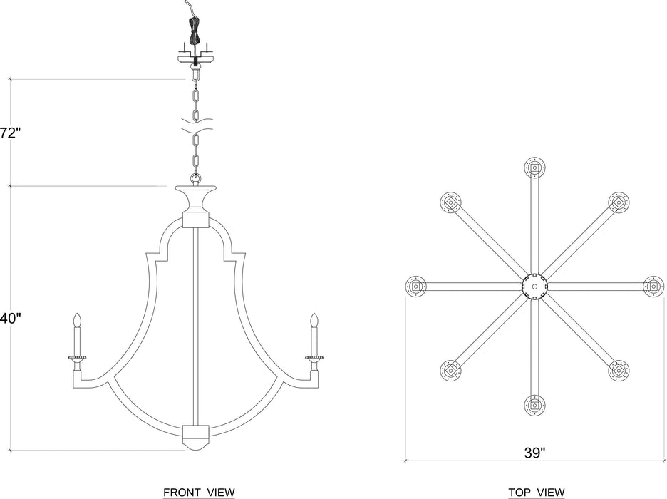 Bramble - Door County Chandelier Medium - BR-27380 - GreatFurnitureDeal