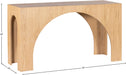 Meridian Furniture - Arch Oak Oak Wood Console Table - 273Oak-T - GreatFurnitureDeal