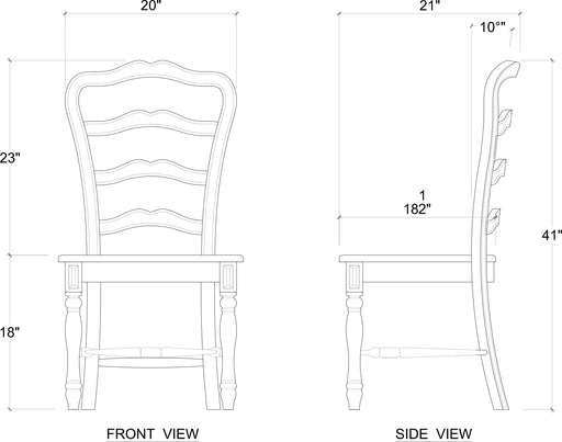 Bramble - Magnolia Dining Chair - Set of 2- BR-27407 - GreatFurnitureDeal