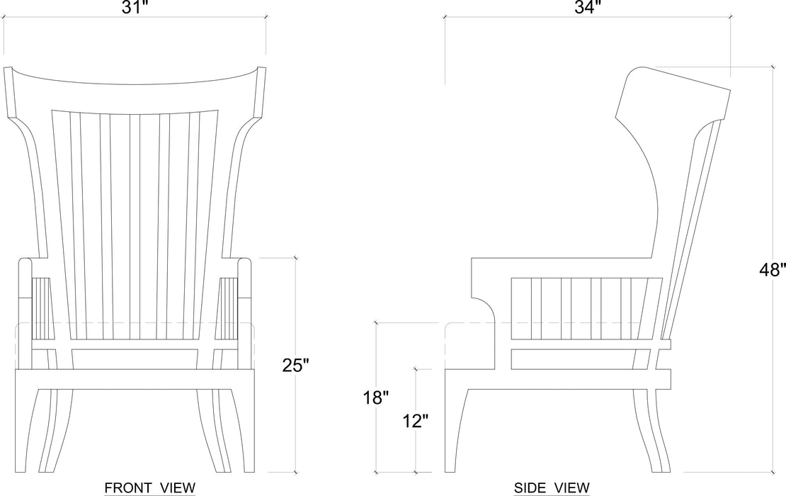 Bramble - Laurel Wing Chair - BR-27447 - GreatFurnitureDeal