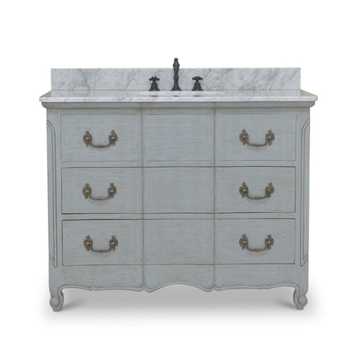 Bramble - Provence Single Vanity w/ Sink & Marble top - BR-27449 - GreatFurnitureDeal