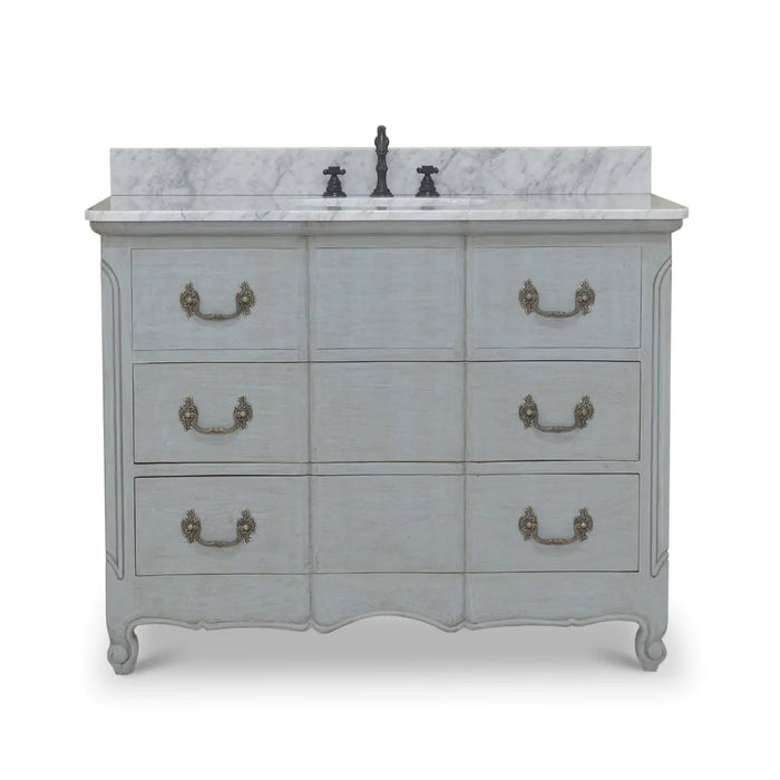Bramble - Provence Single Vanity w- out Marble - 67449GCH - GreatFurnitureDeal