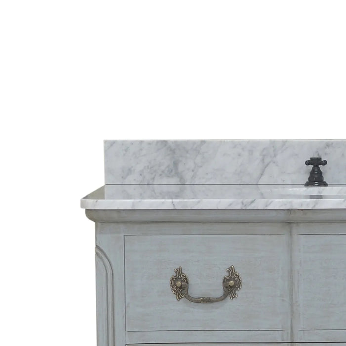 Bramble - Provence Single Vanity With Marble - BR-27449GCH - GreatFurnitureDeal