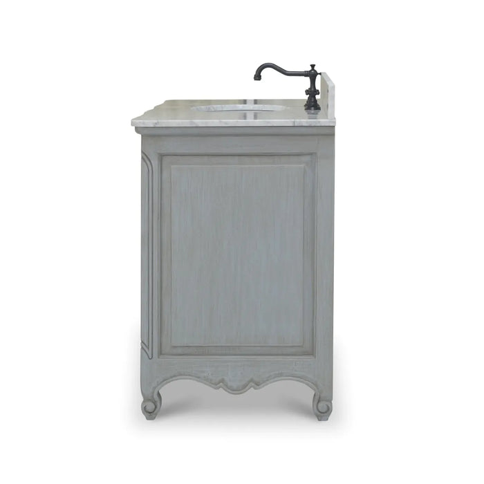 Bramble - Provence Single Vanity w- out Marble - 67449GCH - GreatFurnitureDeal