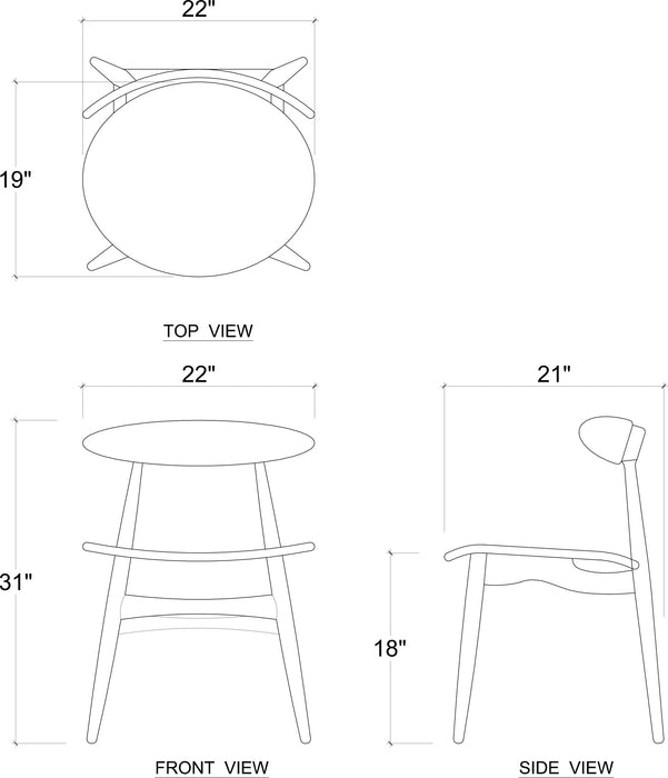 Bramble - Pierre Dining Chair - Set of 2- BR-27471 - GreatFurnitureDeal