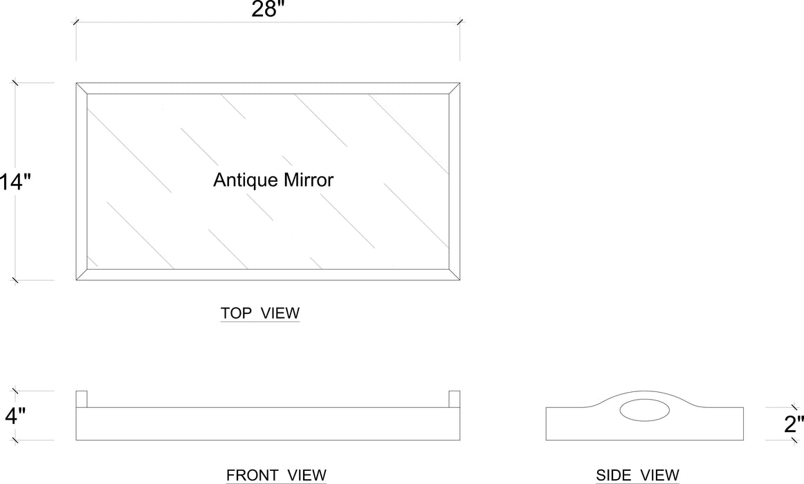 Bramble - English Tray w/ Mirror - BR-27472 - GreatFurnitureDeal