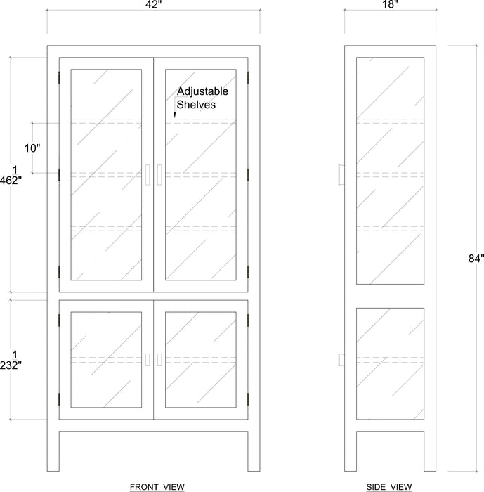 Bramble - Alto Display Cabinet - BR-27488 - GreatFurnitureDeal