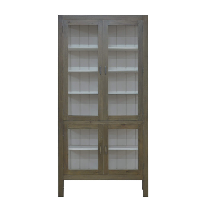 Bramble - Alto Display Cabinet in Straw Wash - US-WS-27488STW-PUT--- - GreatFurnitureDeal