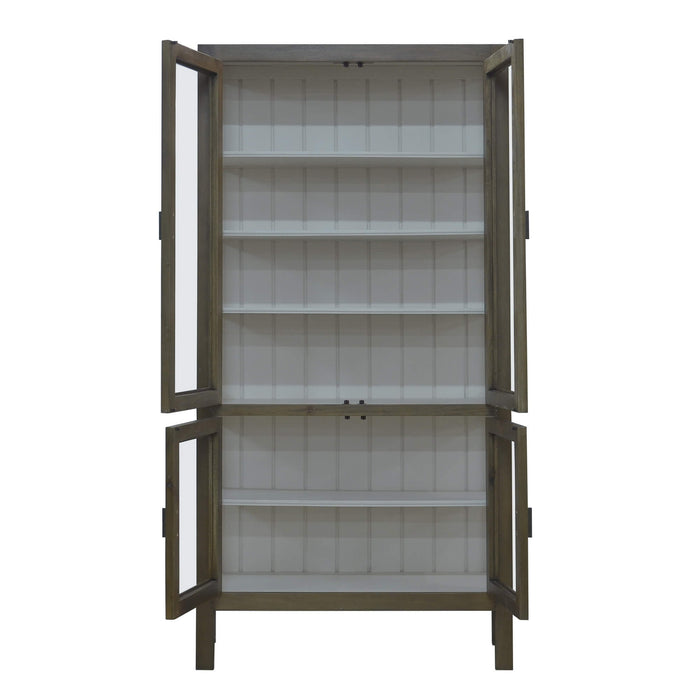 Bramble - Alto Display Cabinet in Straw Wash - US-WS-27488STW-PUT--- - GreatFurnitureDeal