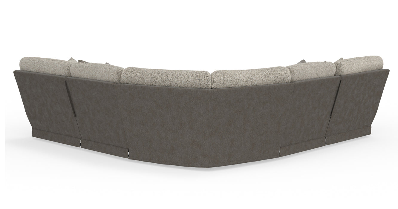 Catnapper - Rendezvous 5 Piece Power Headrest Reclining Sectional Sofa in Umber/Fawn - 62746-2744-2748-62745-62747 - GreatFurnitureDeal