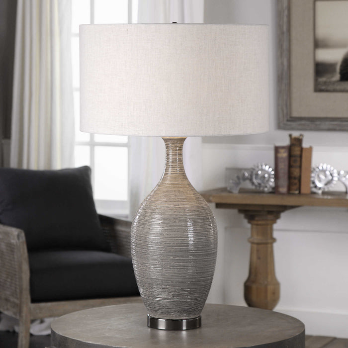 Uttermost - Dinah Gray Textured Table Lamp - 27518