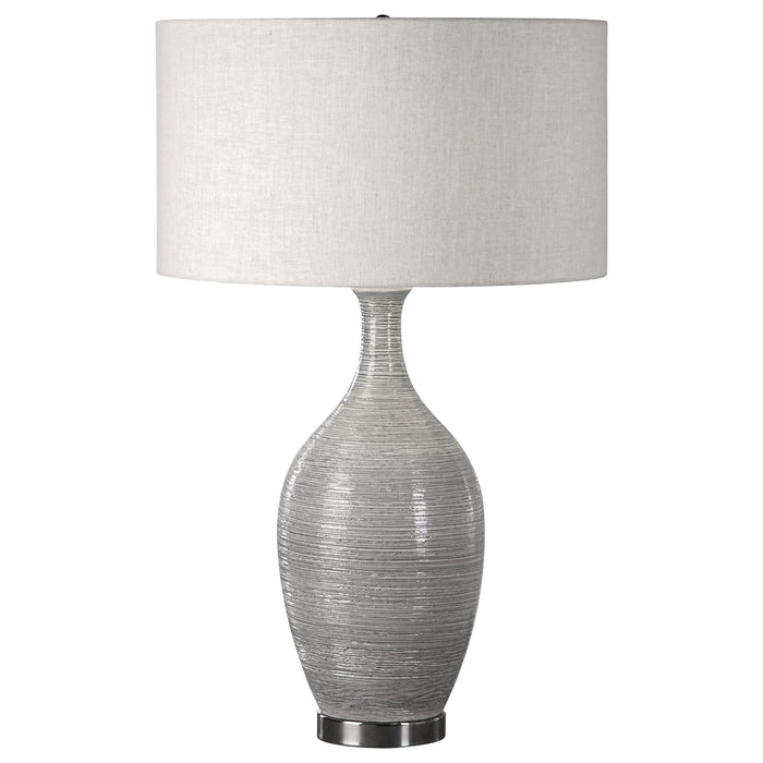 Uttermost - Dinah Gray Textured Table Lamp - 27518 - GreatFurnitureDeal
