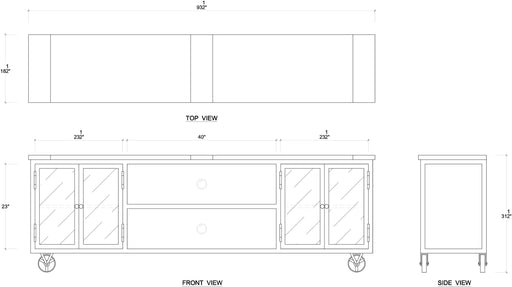 Bramble - Forge Media Stand w/ 4 LED - US-WS-67537VRU-DRW--- - GreatFurnitureDeal