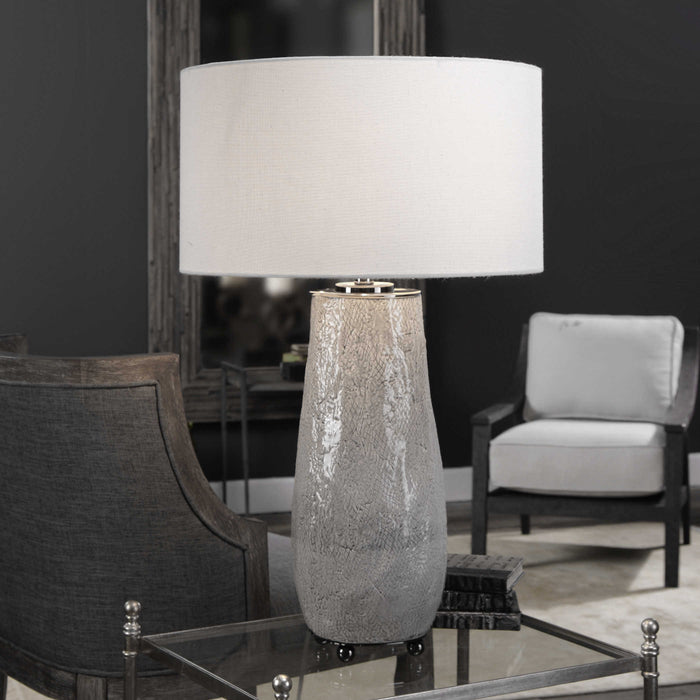 Uttermost - Balkana Aged Gray Table Lamp - 27564-1 - GreatFurnitureDeal