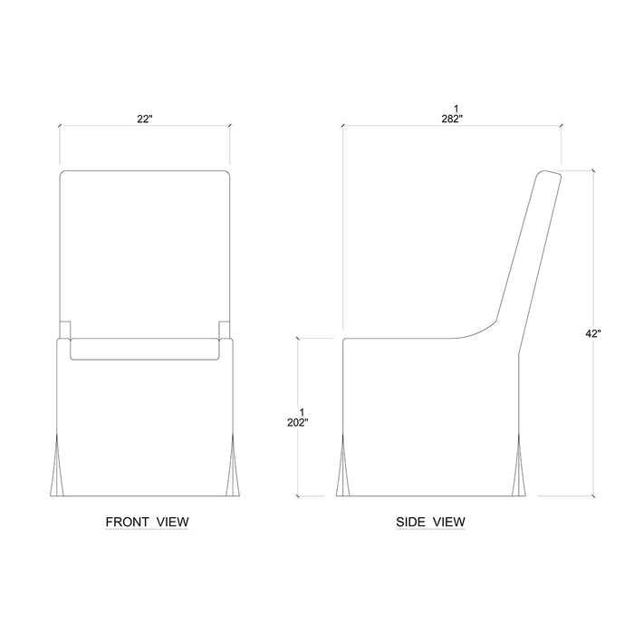 Bramble - Sierra Modern Slipcovered Dining Chair W- Camelot Fabric - 27605SF200----- - GreatFurnitureDeal