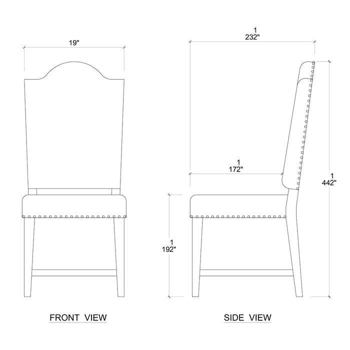 Bramble - Lorient Dining Chair - Set of 2- BR-27607 - GreatFurnitureDeal