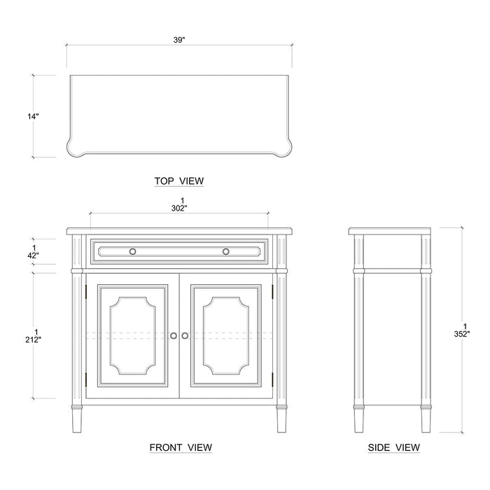 Bramble - Nantes Small Sideboard - BR-28008 - GreatFurnitureDeal